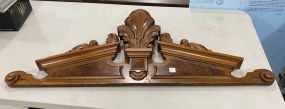 Antique Walnut Bed Crest