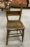 Vintage Wood School Desk Chair