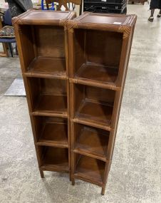 Pair of Bamboo Style Bookcases