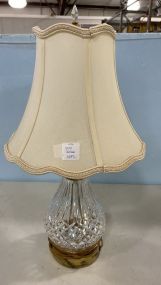 Waterford Style Glass Lamp
