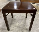 Cherry Chippendale Style Lamp Table