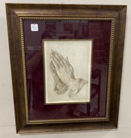 Framed Prayer Hands Print