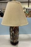 Hand Painted Porcelain Vase Lamp