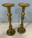 Pair of Brass Candle Sticks