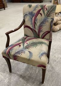 Cherry Upholstered Arm Chair