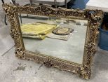 Antique Reproduction Plastic Gold Gilt Mirror