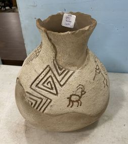 Southwest Style Signed Pottery Vase