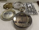 Group of Silver Plate Serving Pieces