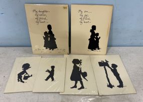 5 Silhouette Prints