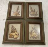 4 Pressed Flowers Framed