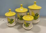 4 Piece Ceramic Canister Set