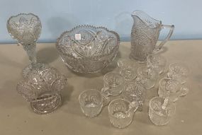 Grouping of Pressed  Glass