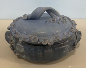 Ceramic Covered Pot with Handles