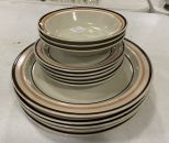 Countryside Stoneware Collection Plates Includes Bowls, Deserts, and Dinner Plates.