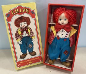 Chips Musical Porcelain Doll of Clown