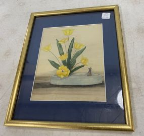 Framed Watercolor By Francls H. Campbell