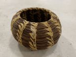 Woven Straw Vase