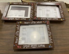 Three Nana's Little Artist Shadow Frames