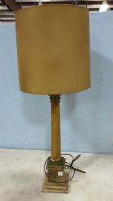 Column Style Alabaster Lamp