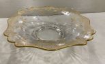 Fruit Bowl With Gold Gilt Trim