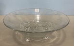 Etched Crystal Console Bowl