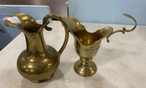 Brass Ewer and Pitcher