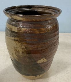 Signed Stoneware Pottery Vase