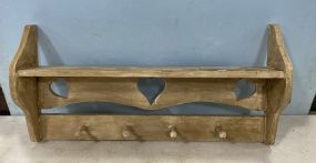 Wood Painted Coat Rack