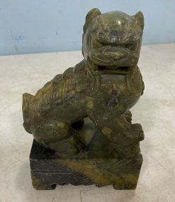 Marble Foo Dog Statue