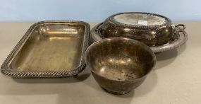 3 Silverplate Serving Pieces