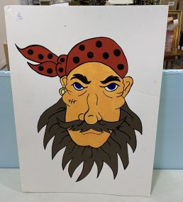 Pirate Painting on Poster