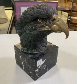 Hand Crafted Brass Eagle Bust
