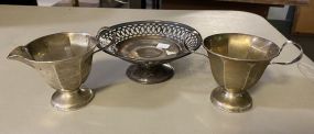 Sterling Compote, Sugar, and Creamer