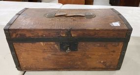 19th Century Primitive Small Storage Trunk