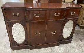 Antique Reproduction Wall Console Cabinet