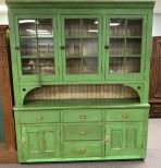 Large Primitive Painted Hutch