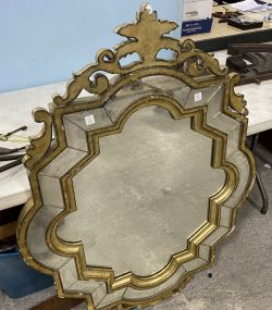 Antique Reproduction Gold Gilt Mirror