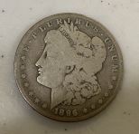 1896-O Morgan Silver Dollar