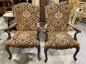 Pair of Fairfield Co. French Arm Chairs