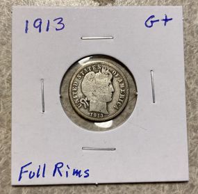 1913 Barber Dime