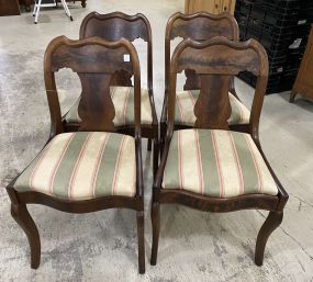Four Antique Empire Side Dining Chairs