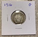 1916 Barber Dime