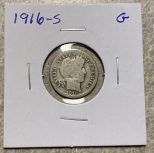 1916-S Barber Dime