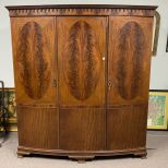 Large Three Door Mahogany Armoire