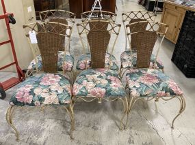 6 Wrought Iron Table Chairs