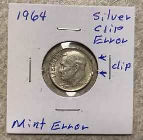 1964 Error Coin Dime