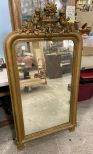 Antique Gold Gilded Cupid Mirror