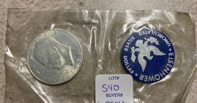 1971 40% Silver Eisenhower Uncirculated Dollar