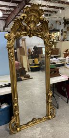 Large Antique Gold Gilt Parlor Mirror