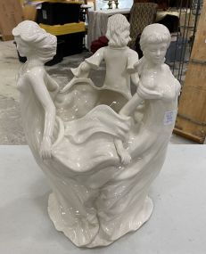 Kaldun & Bogle Porcelain Figurial Planter